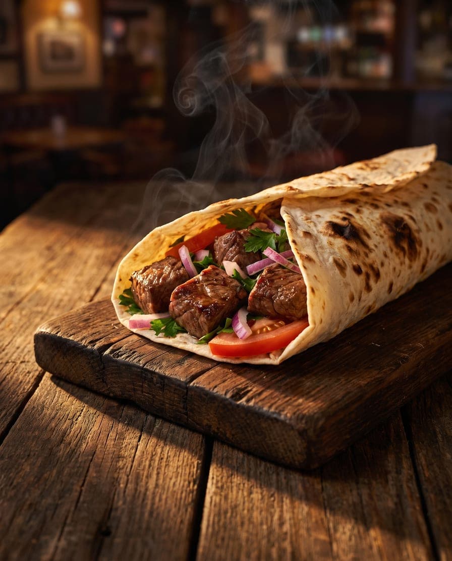 Beef Shish Wrap