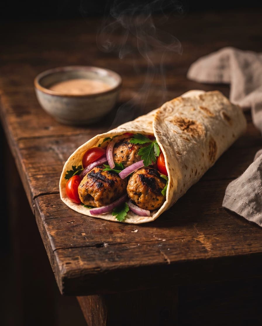 Chicken Kofte Wrap